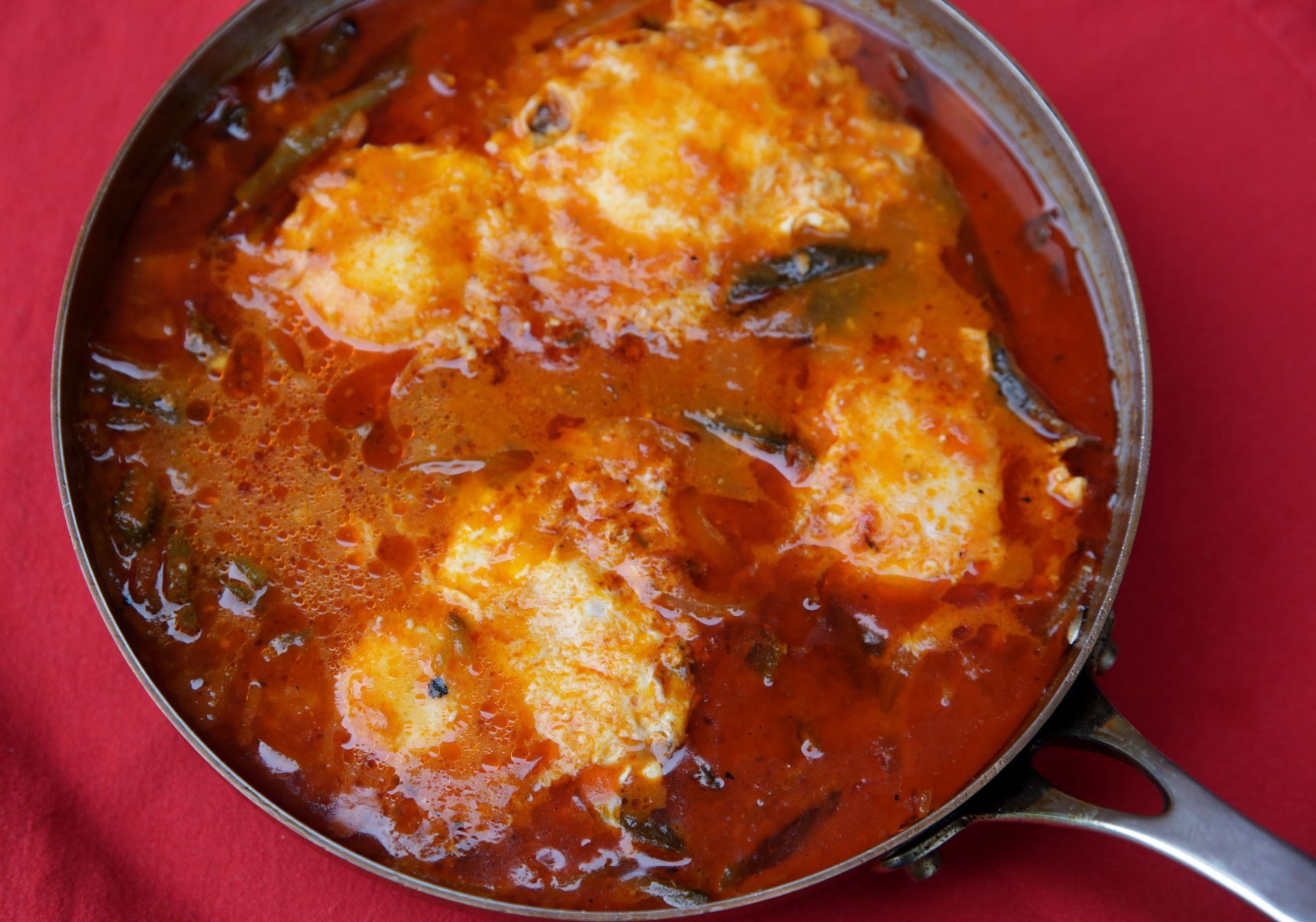 Eggs Poached in a Chile-Tomato Broth